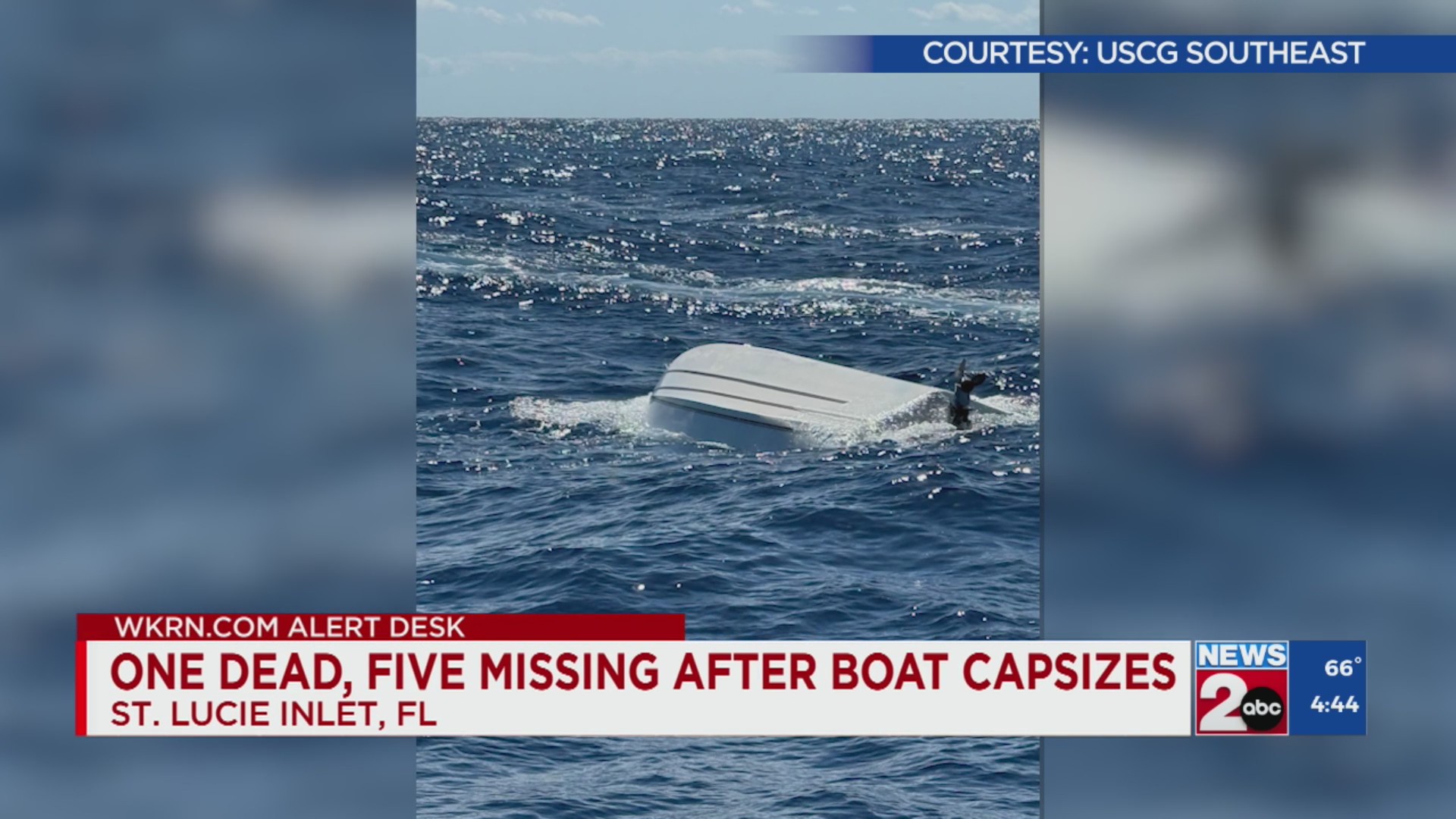 1 dead, 5 missing after boat capsizes off Florida coast WKRN News 2