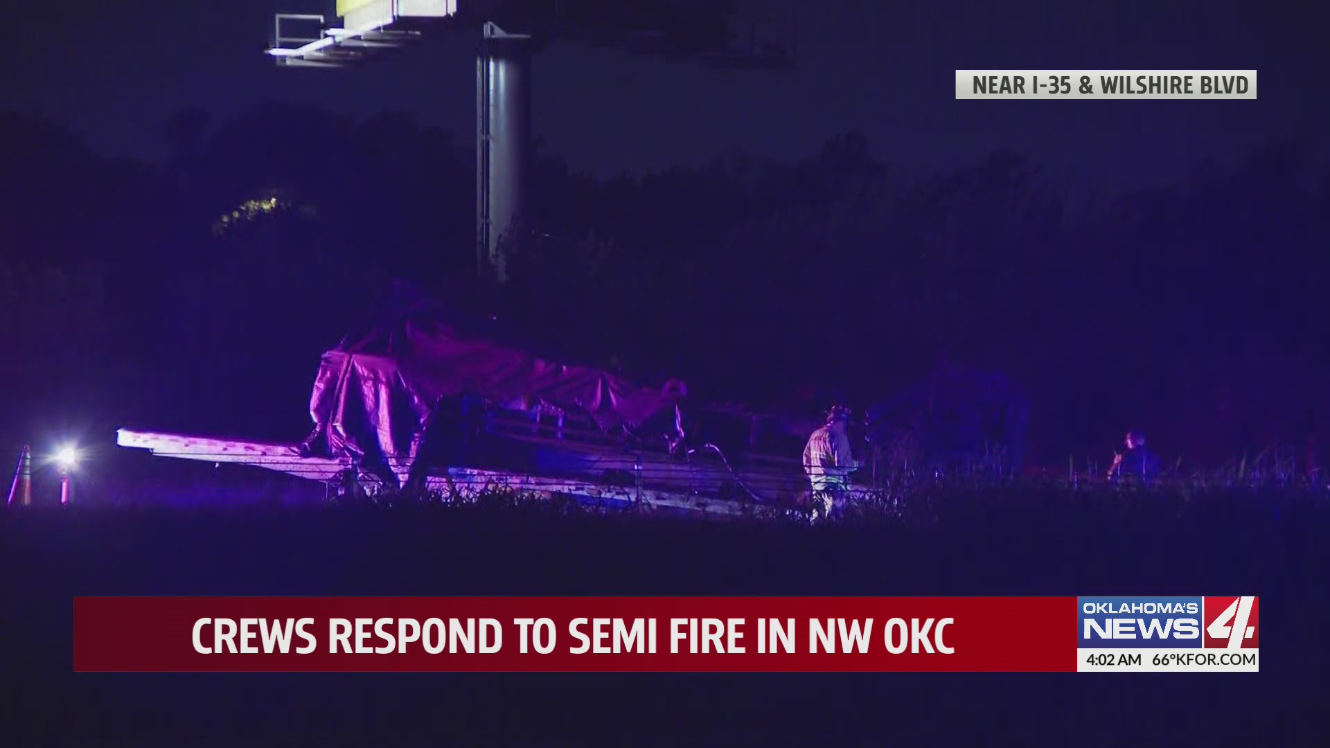 Crews respond to semi fire in NW Oklahoma City – KFOR.com Oklahoma City