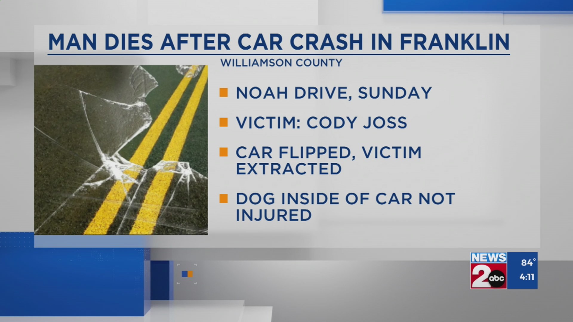 Franklin man dead following single-vehicle crash – WKRN News 2