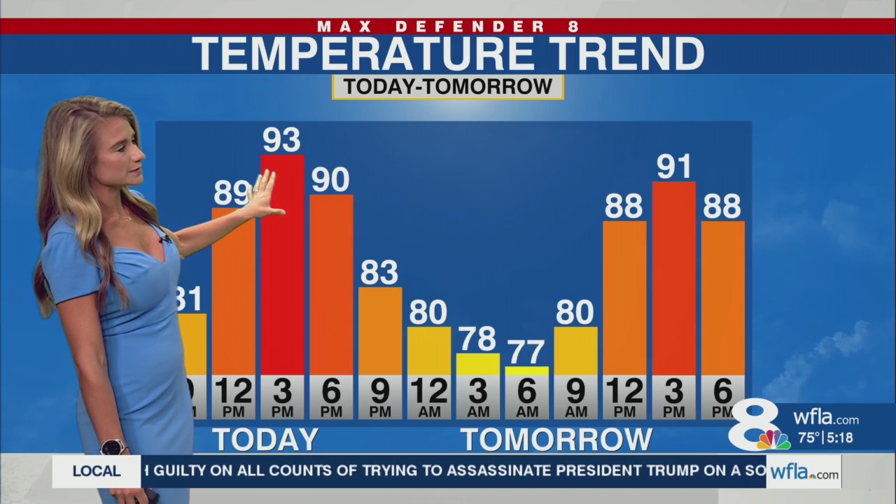 Hot & humid w/ isolated PM storms Wednesday – WFLA