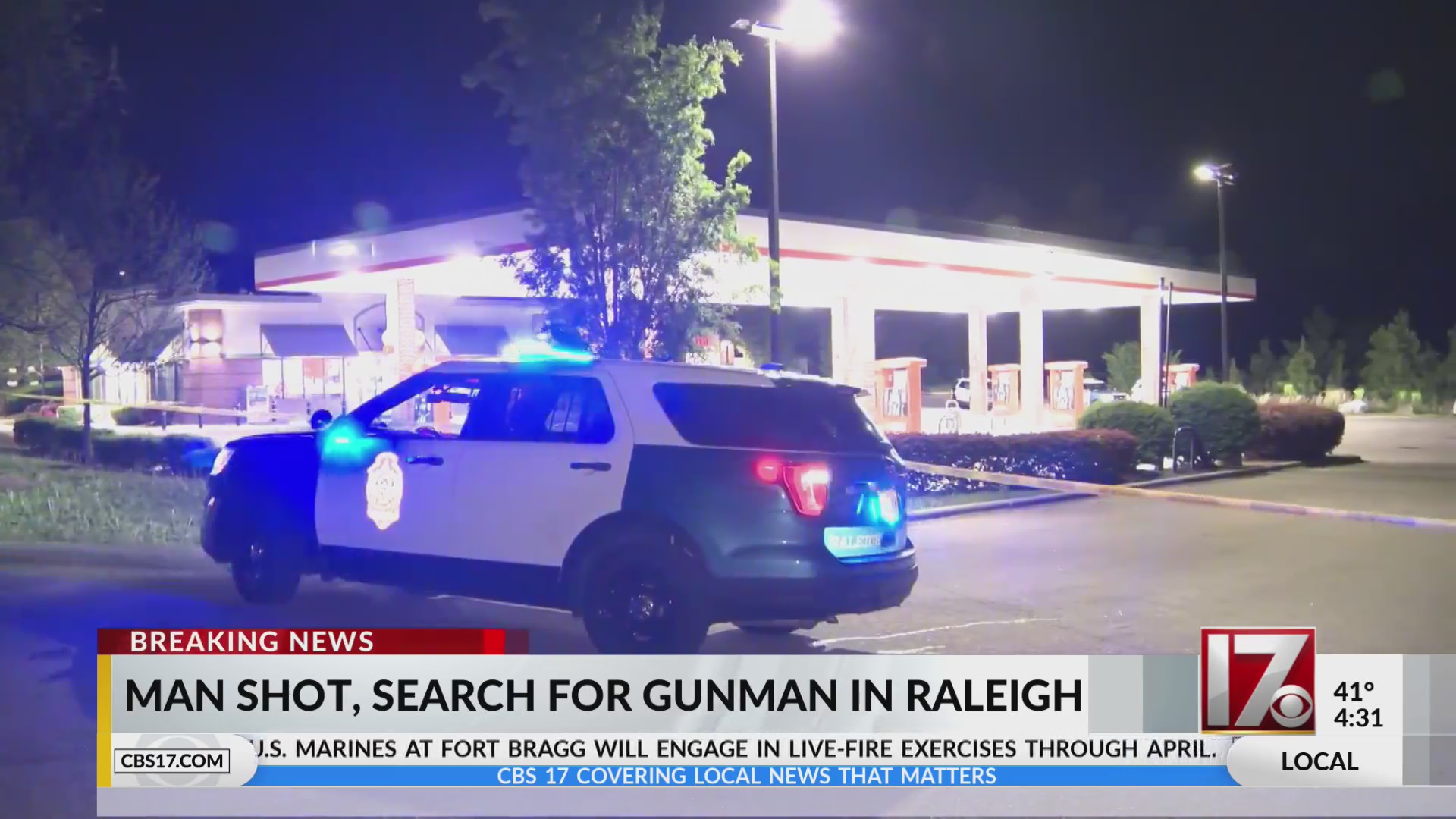 Man shot at Raleigh gas station, search for gunman underway – CBS17.com