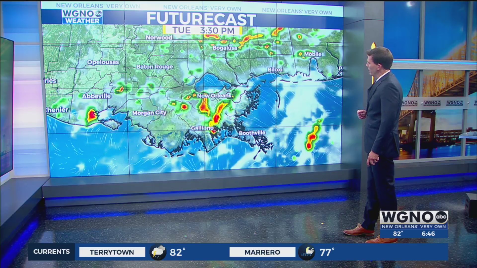 Scattered storms hold temperatures in check – WGNO