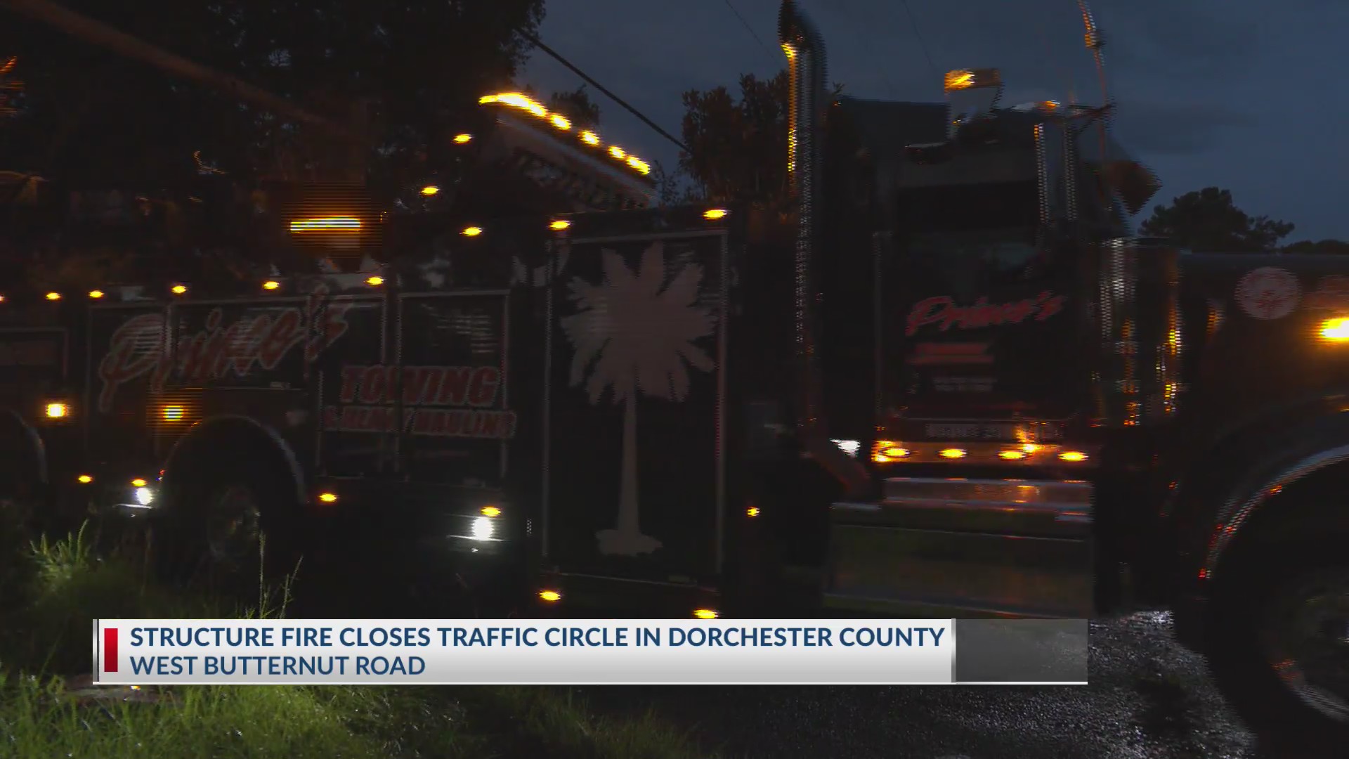 Structure fire closes traffic circle in Dorchester County – WCBD News 2