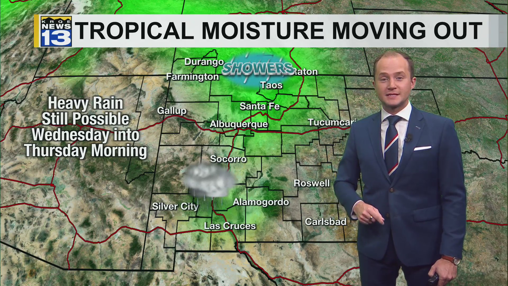 After a stretch of tropical moisture, drier weather is moving back into ...