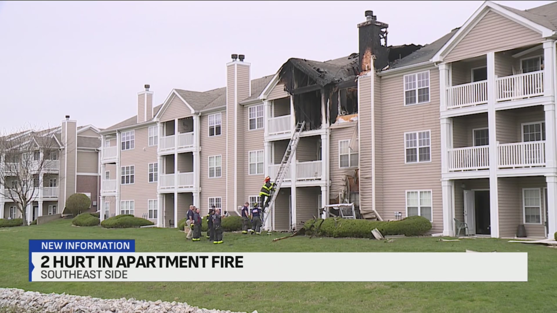 2 hospitalized after fire breaks out at southeast Indianapolis ...