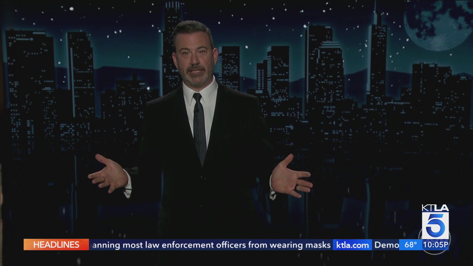 Jimmy Kimmel show back on air tomorrow – KTLA