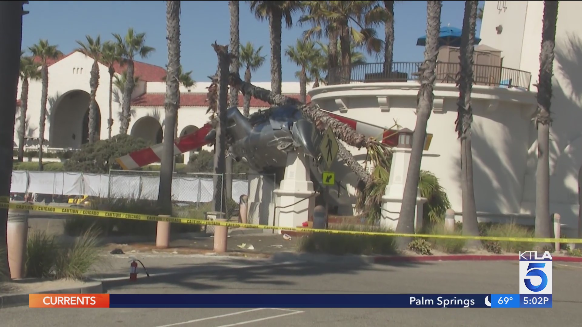 Video shows moments after Huntington Beach helicopter crash – KTLA
