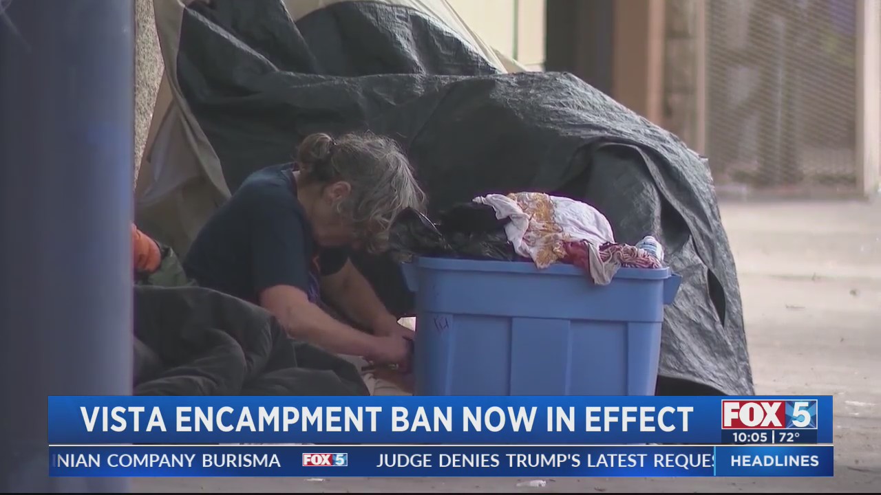 Vista homeless encampment ban now in effect – FOX 5 San Diego & KUSI News