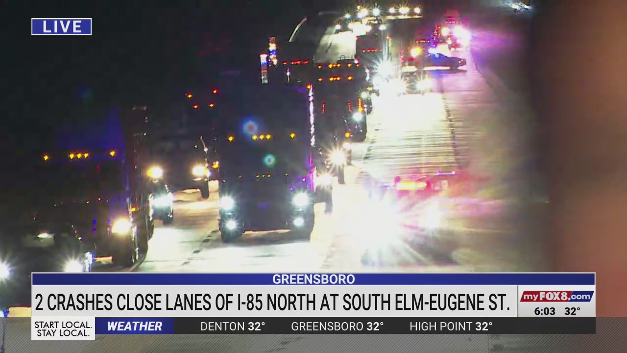 Tractor-trailer overturn, second crash close lanes on Interstate 85 ...