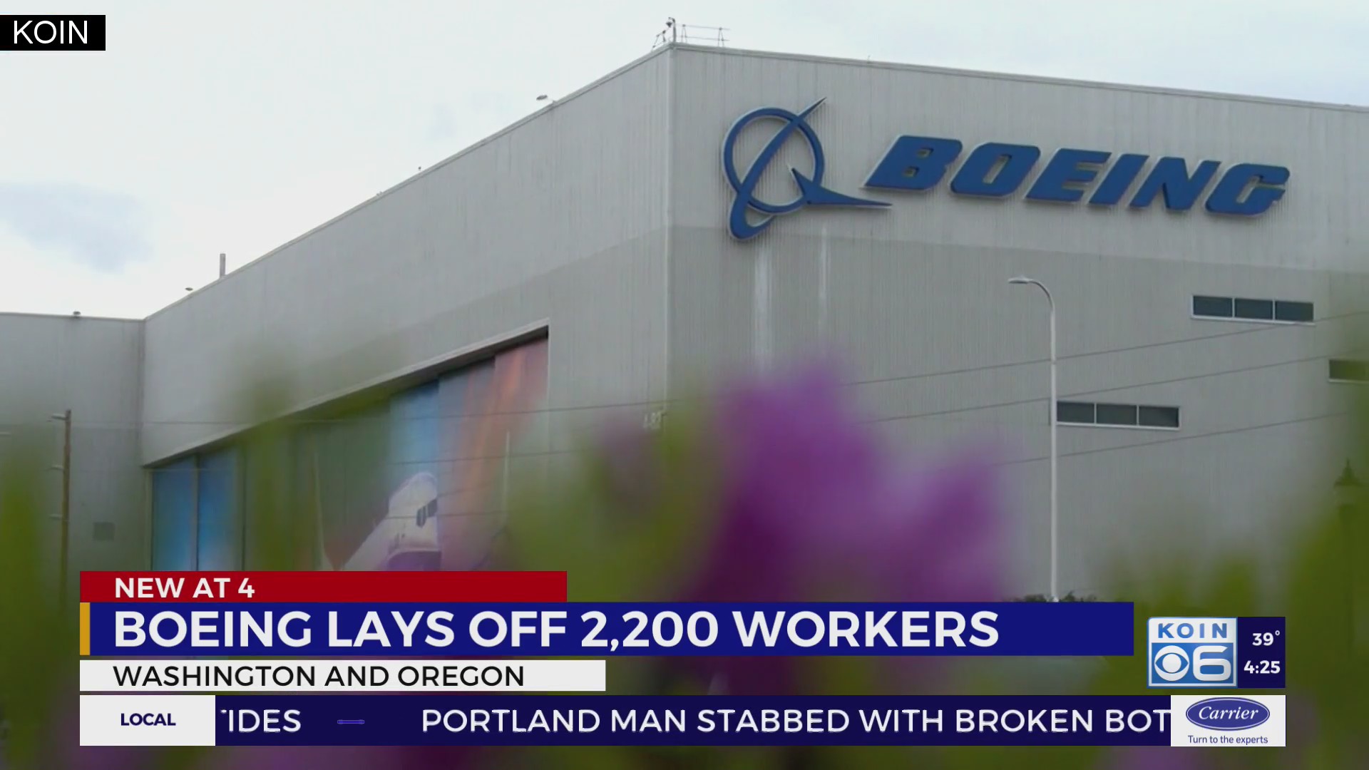 Boeing lays off over 2,000 PNW workers – KOIN.com