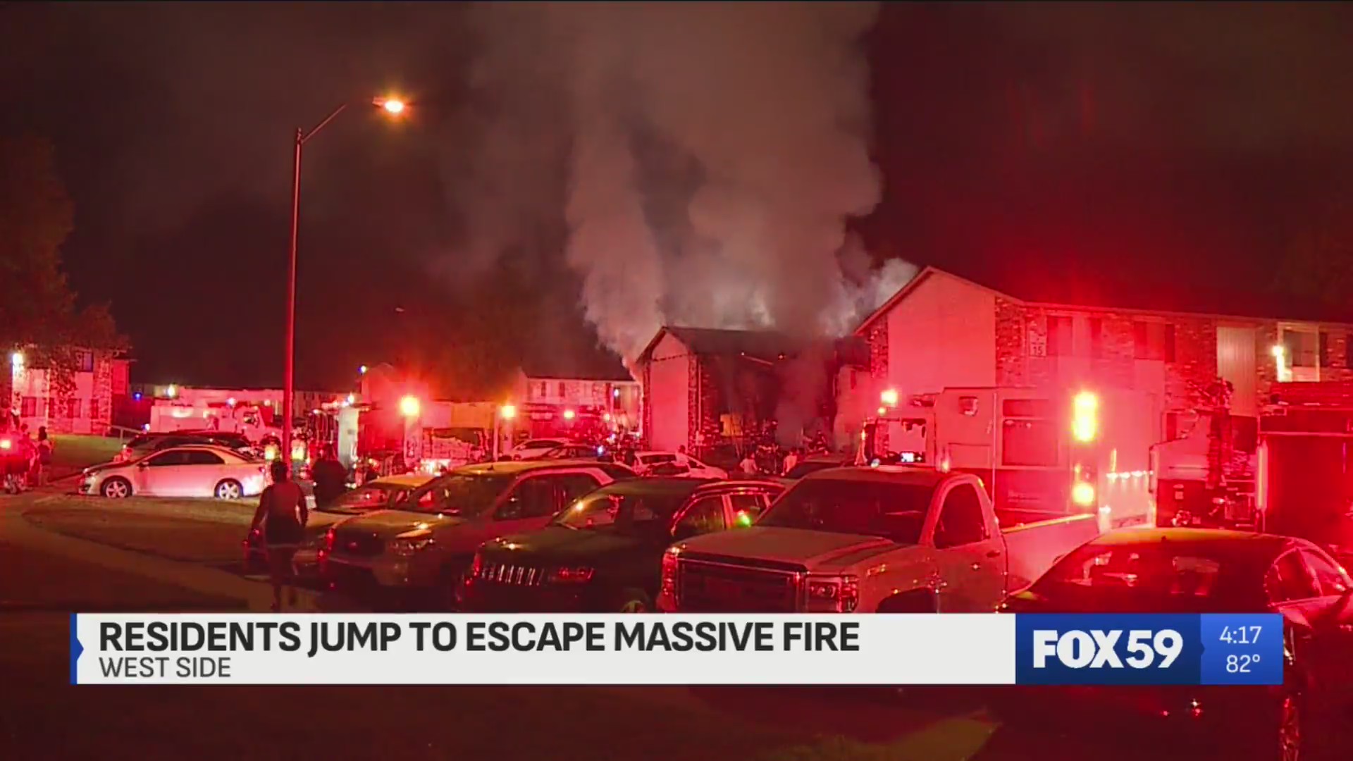 West side apartment fire causes displacement of 10+ residents, 4 ...