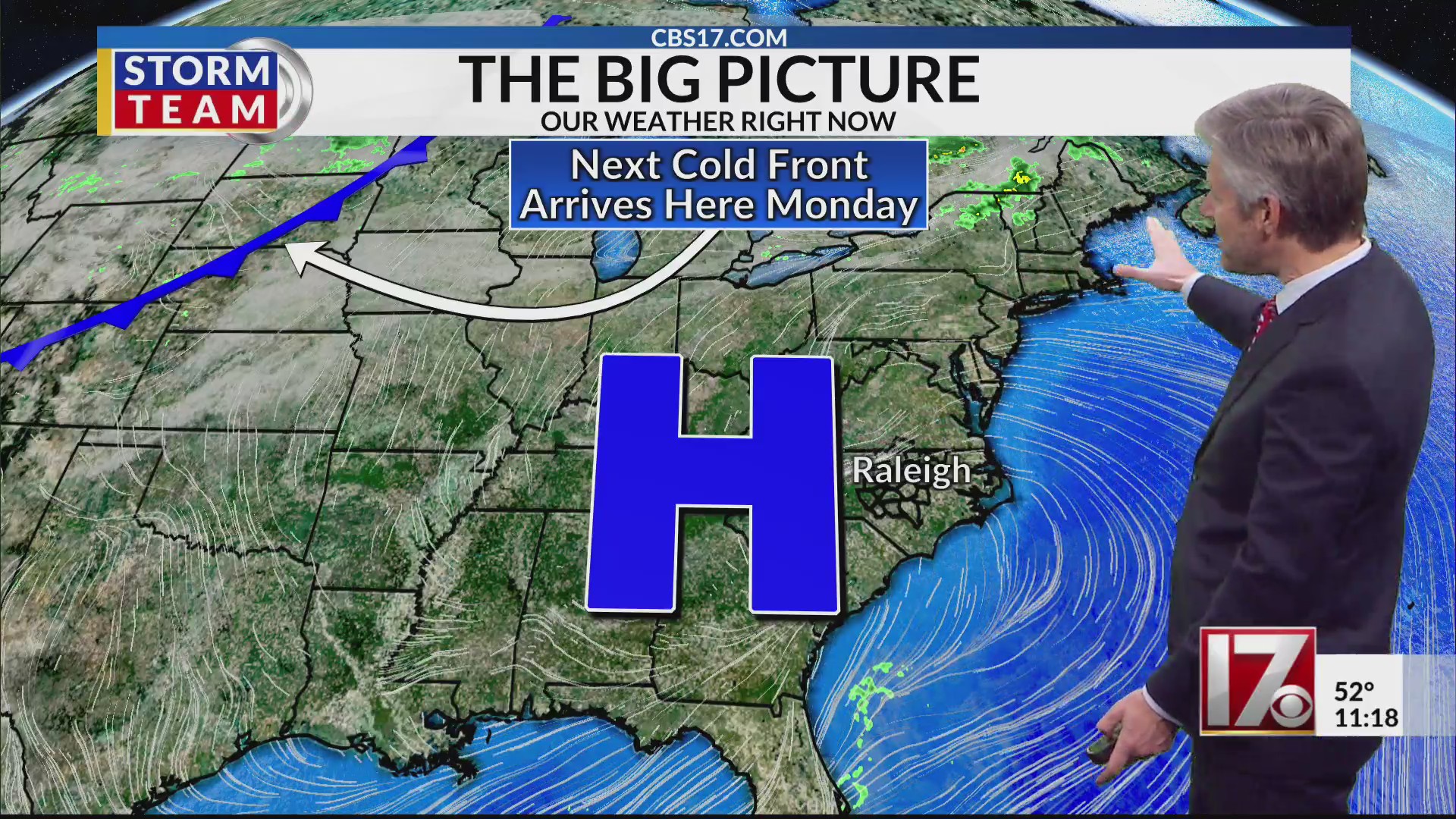 Weekend Warm Up Before Another Cold Front Next Week Cbs17