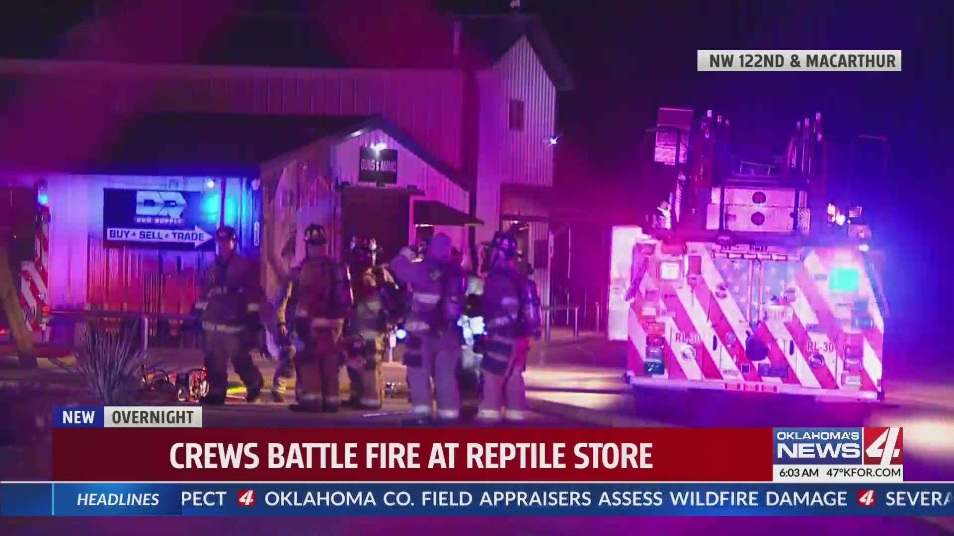 Oklahoma City fire crews battle fire at reptile store – KFOR.com ...