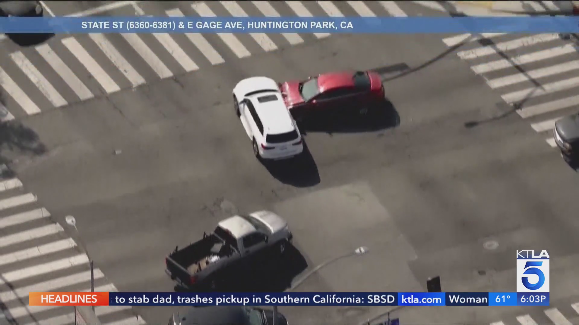 Driver arrested after pursuit crash in Huntington Park – KTLA
