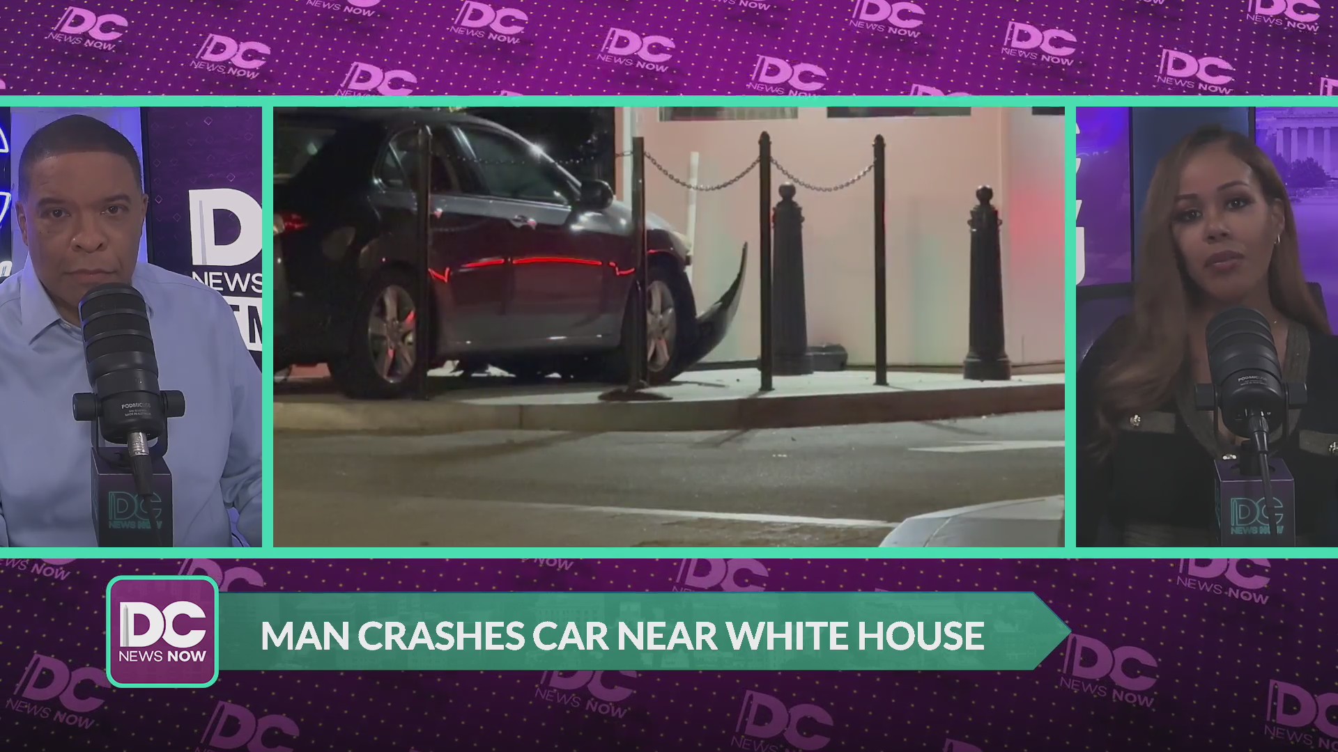 Man crashes car into gate near White House: Officials – DC News Now ...