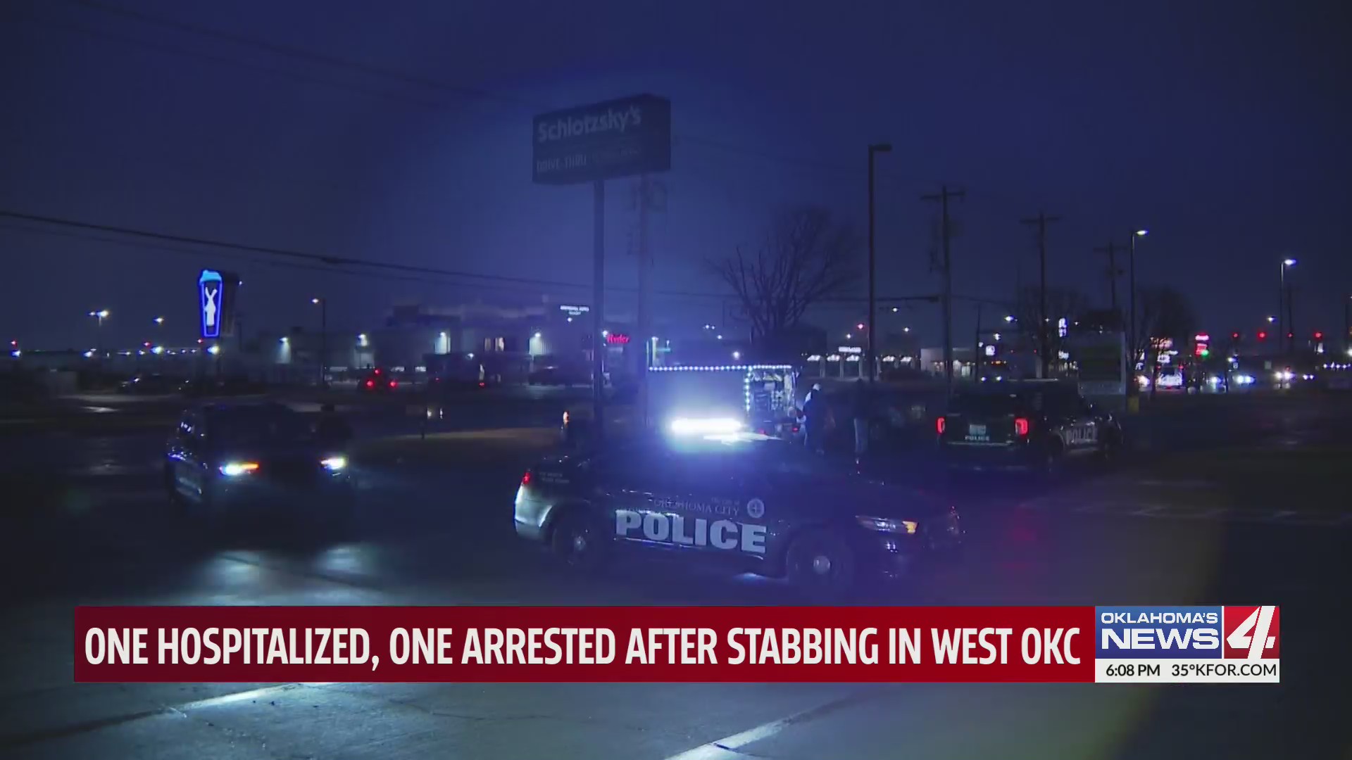 One hospitalized, one arrested after stabbing in west OKC – KFOR.com ...