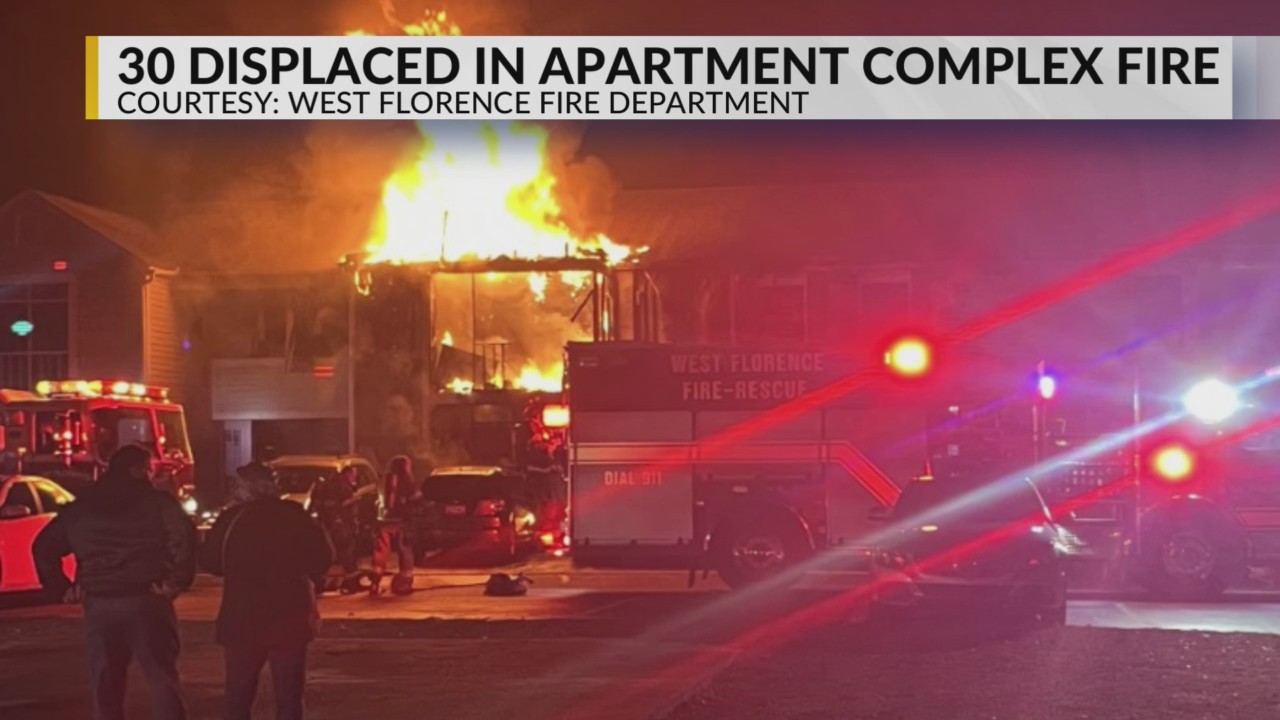 30 displaced in Florence County after apartment complex fire – WBTW