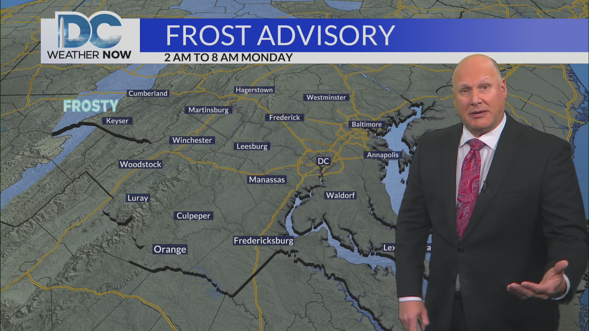 Frost Advisory for some overnight – DC News Now | DC, Virginia ...