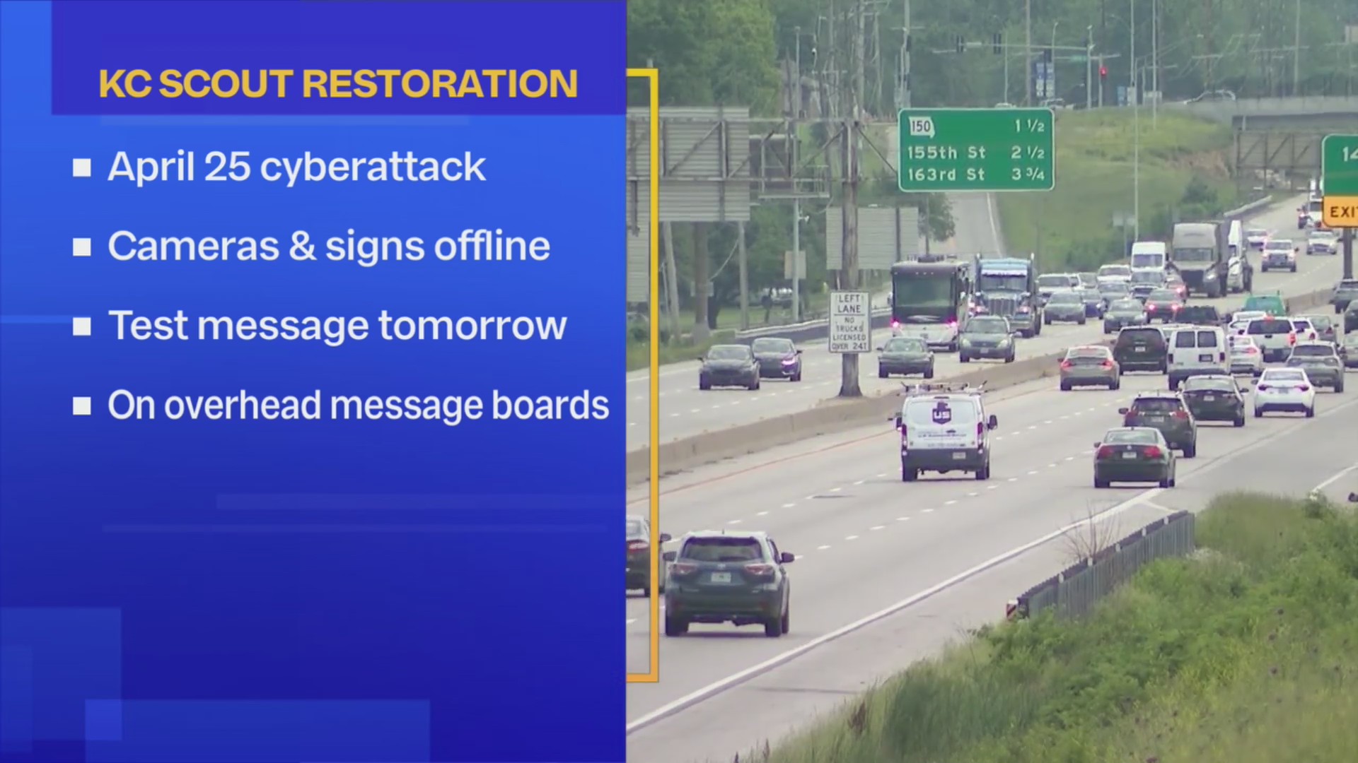 KDOT, MoDOT to begin first step in restoring KC Scout system services
