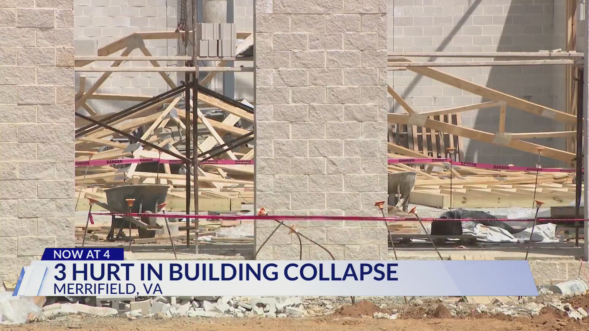 Building collapse in Merrifield leaves three people hurt – DC News Now ...