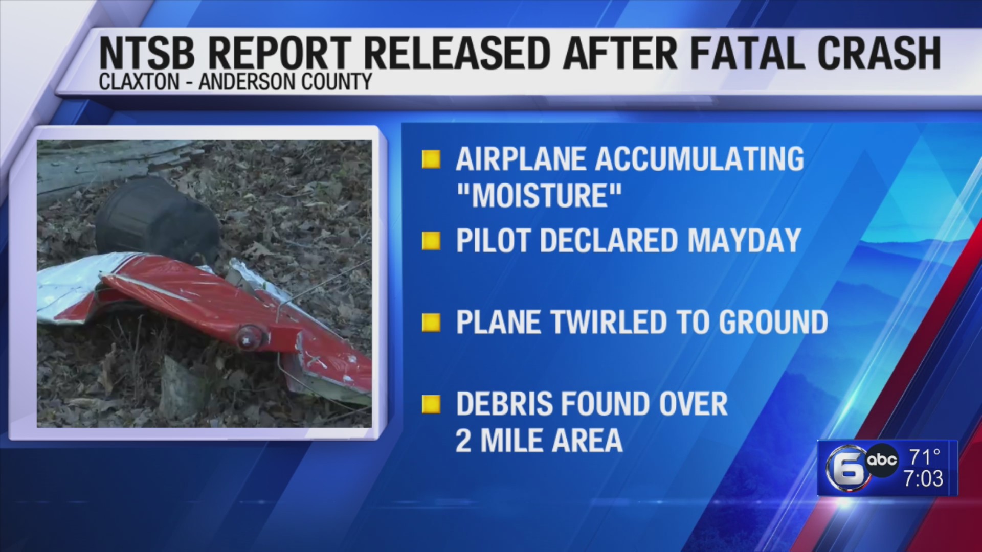 NTSB Report Released After Fatal Crash – WATE 6 On Your Side