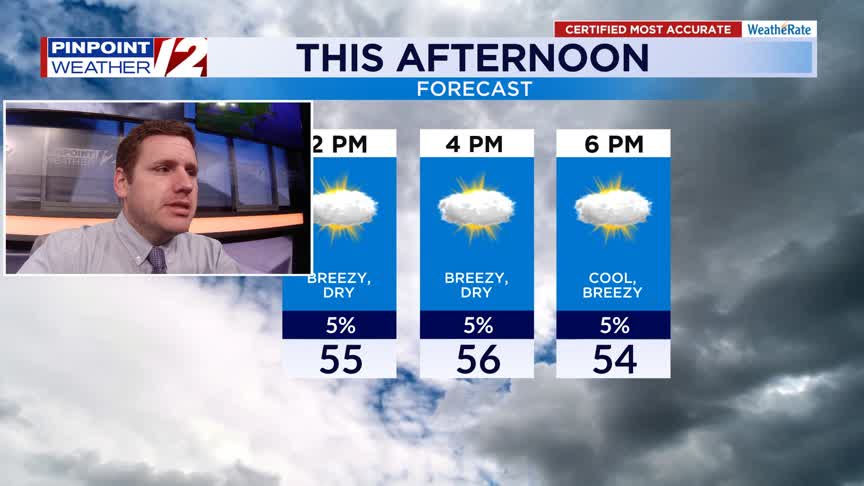 WPRI 12 Weather Now 4/27/25: Cool, Dry, and Breezy Today; Much Nicer ...
