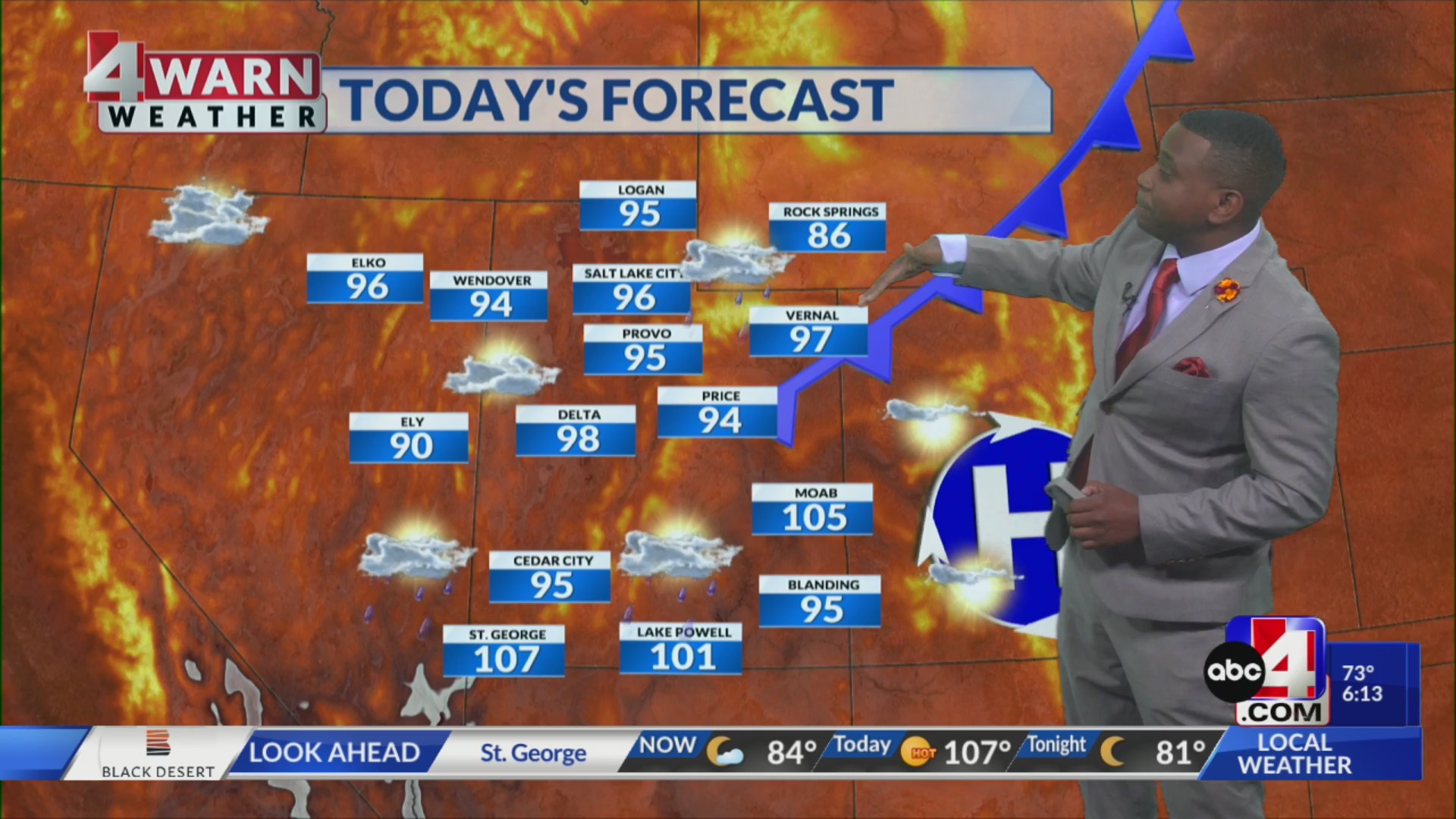 Above average highs ahead of increasing moisture potential – ABC4 Utah