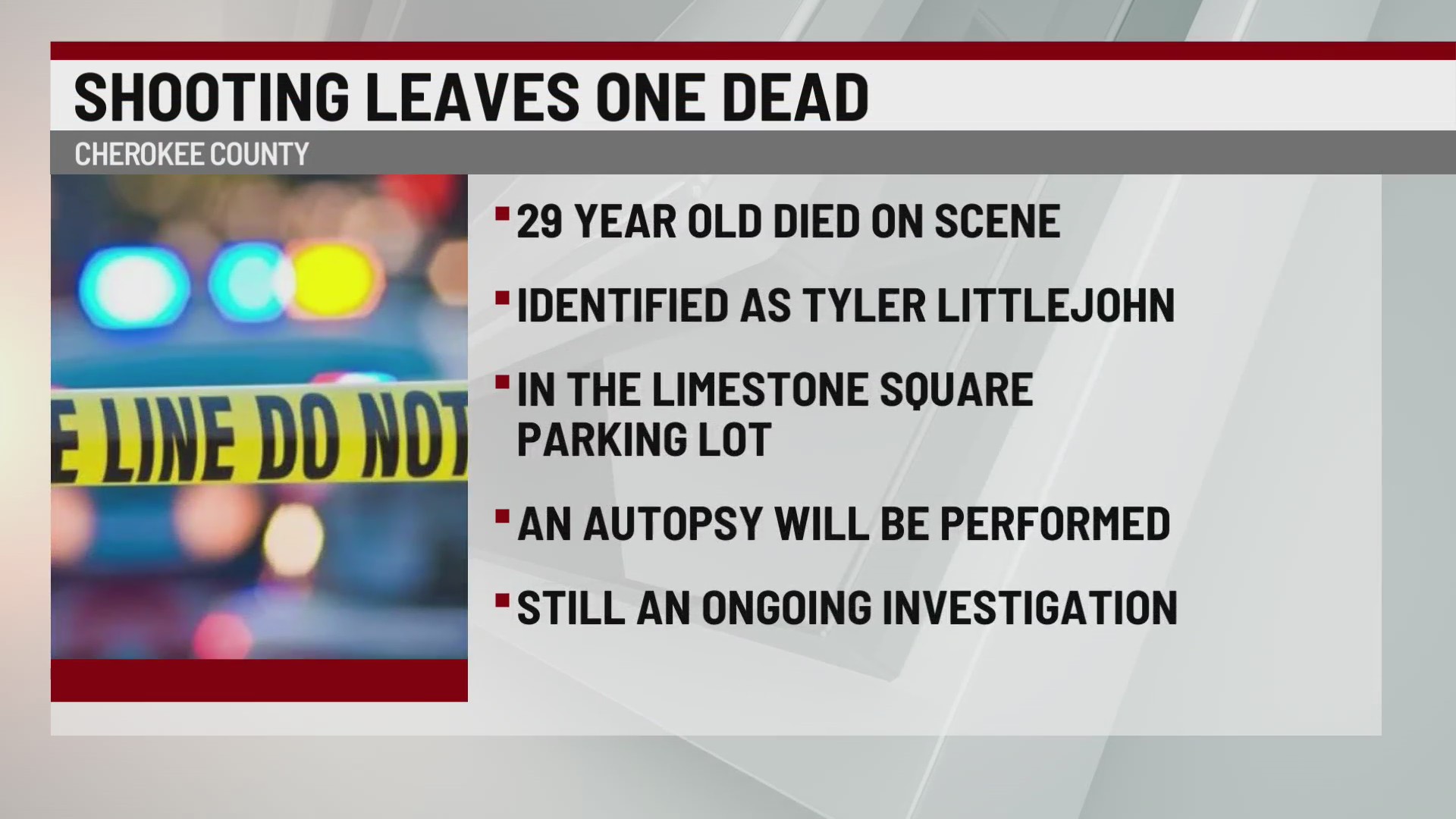 One killed in Cherokee County shooting – WSPA 7NEWS