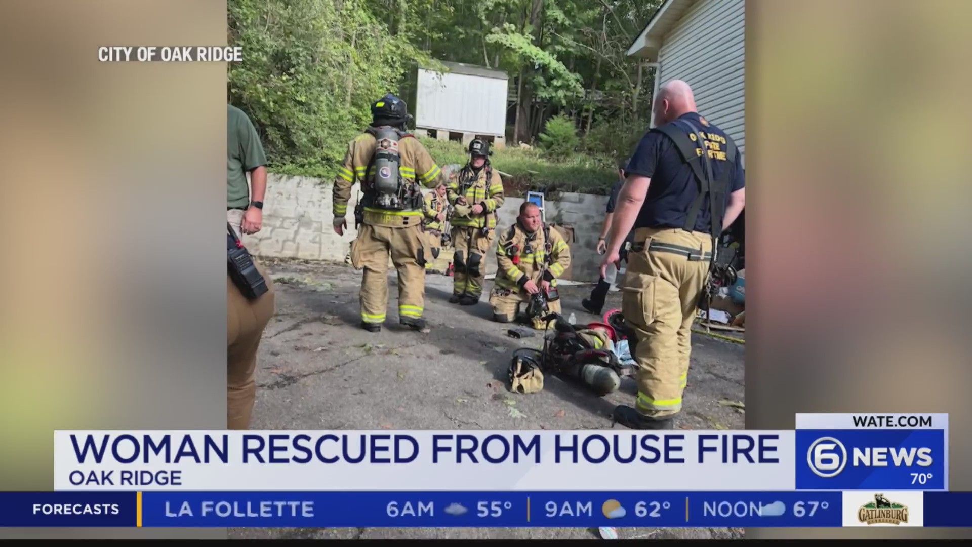 Oak Ridge firefighters rescue woman after fire engulfs home – WATE 6 On ...