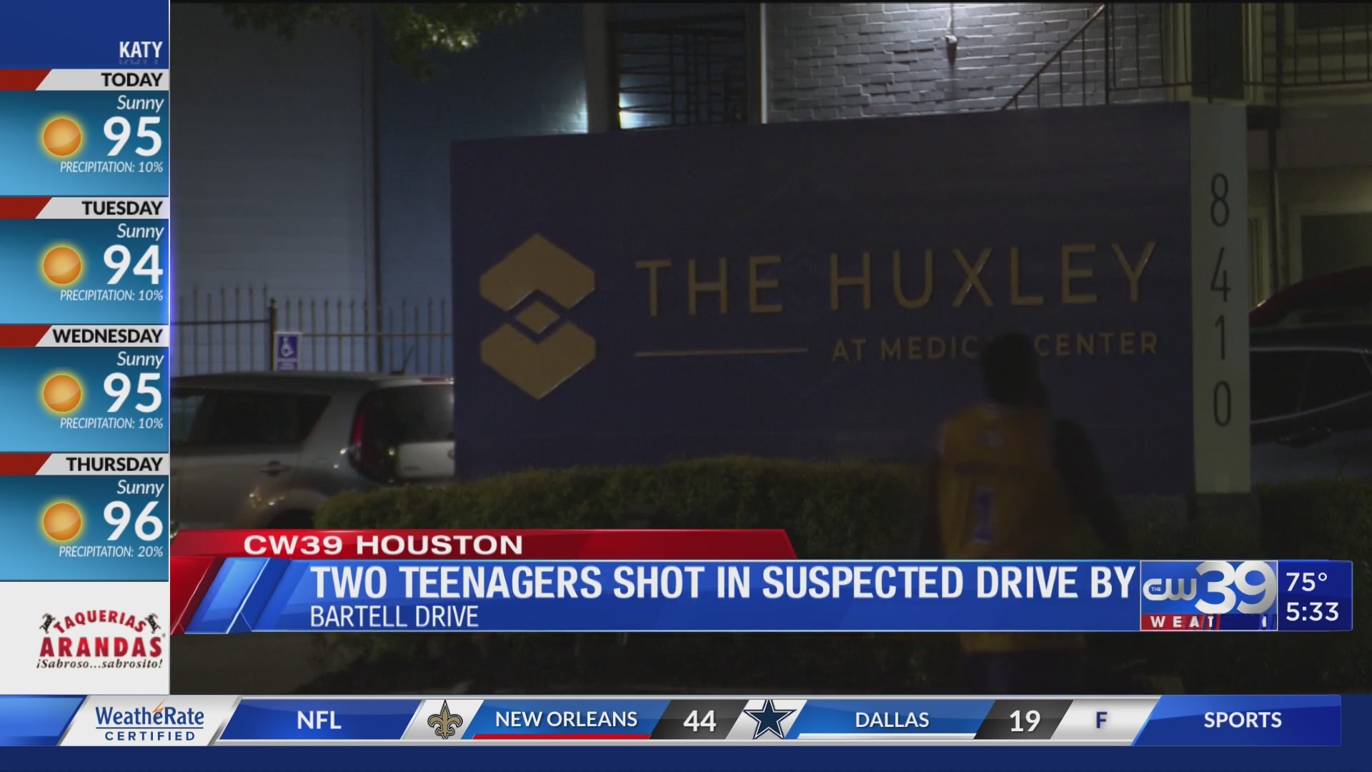 HPD investigate driveby shooting involving two teens near NRG Stadium