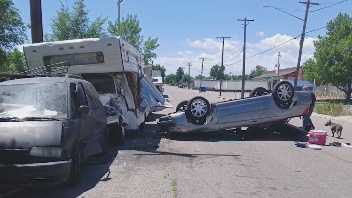Dog missing after driver crashes into Denver RV home – FOX31 Denver