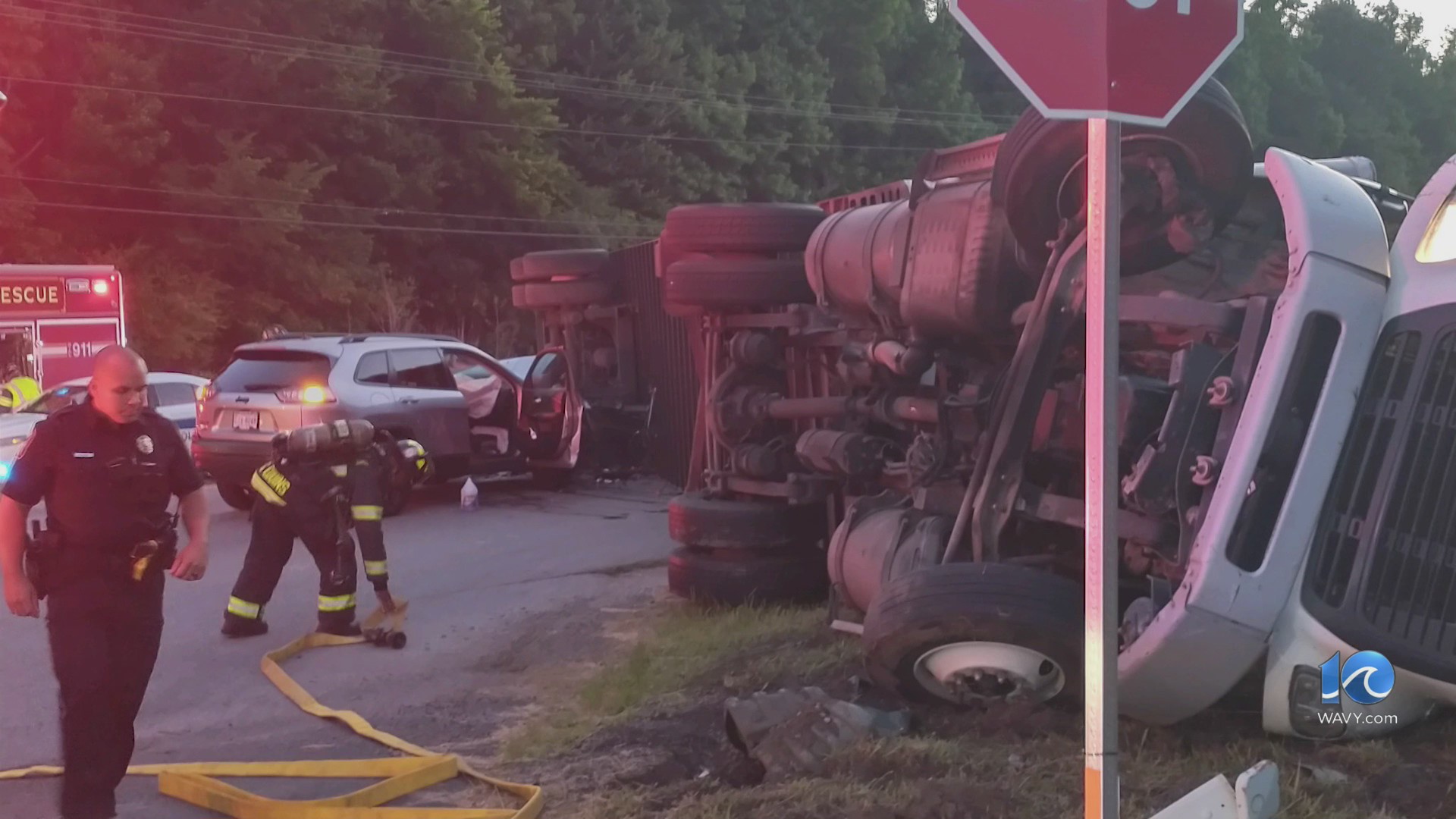 2-vehicle crash on Route 58 in Suffolk with entrapment – WAVY.com