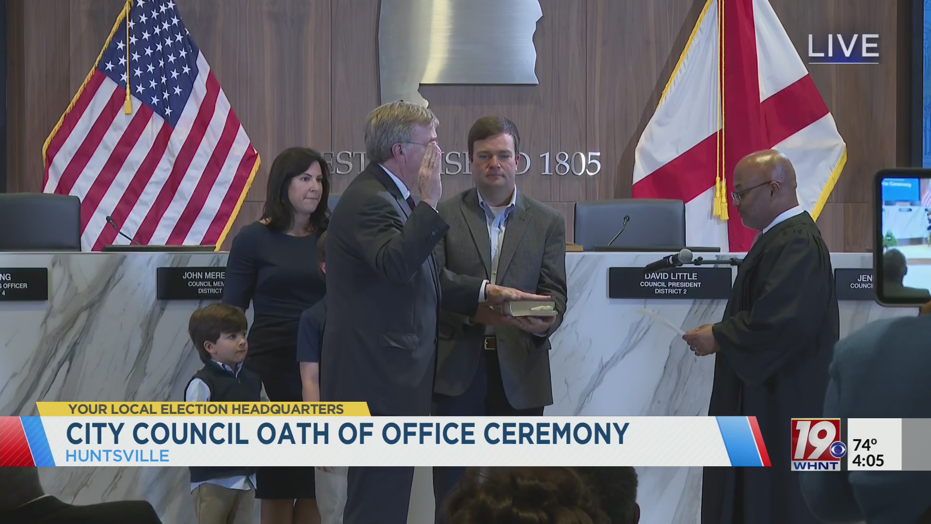 City Council Oath Of Office Ceremony | November 4, 2024 | News 19 at 4 ...