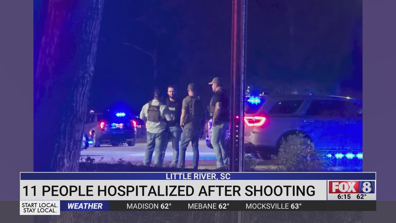 11 hurt in shooting in South Carolina coastal town at North Carolina ...