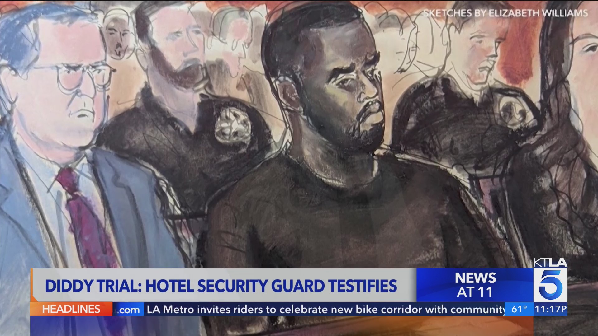 Hotel security guard testifies in Sean “Diddy” Combs’ trial KTLA