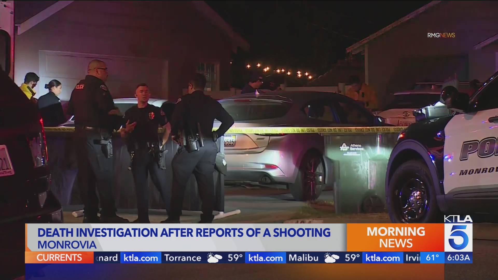 One dead as police investigate reported shooting in Monrovia – KTLA