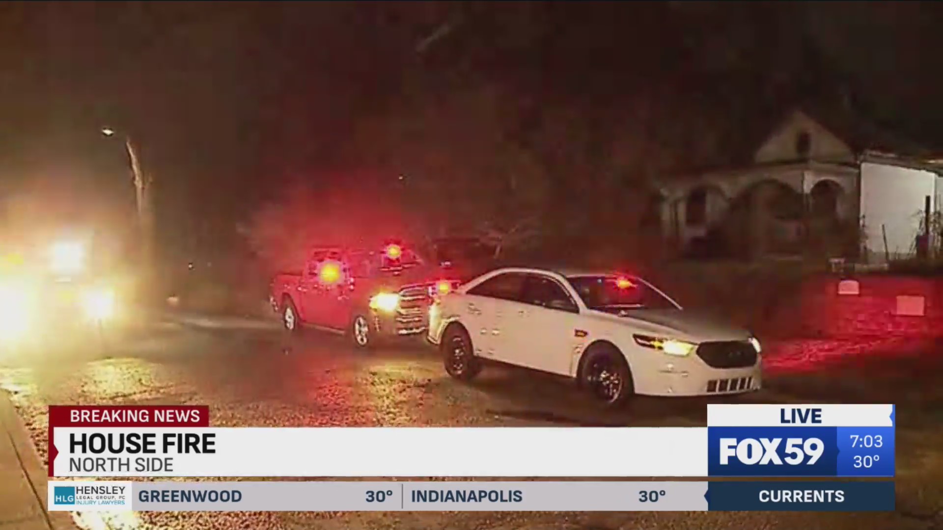 Man taken to hospital after house fire on north side – Fox 59