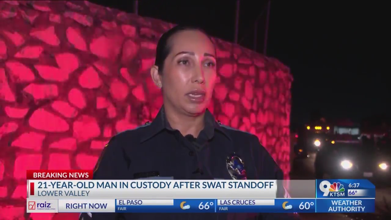 Man in custody after SWAT standoff in Lower Valley – KTSM 9 News