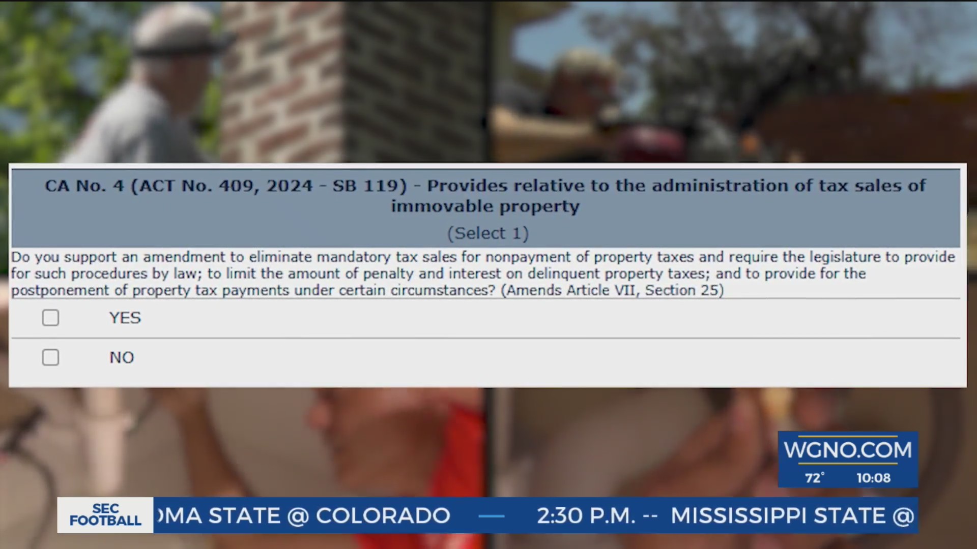 Here is upcoming Louisiana constitutional amendment #4 – WGNO