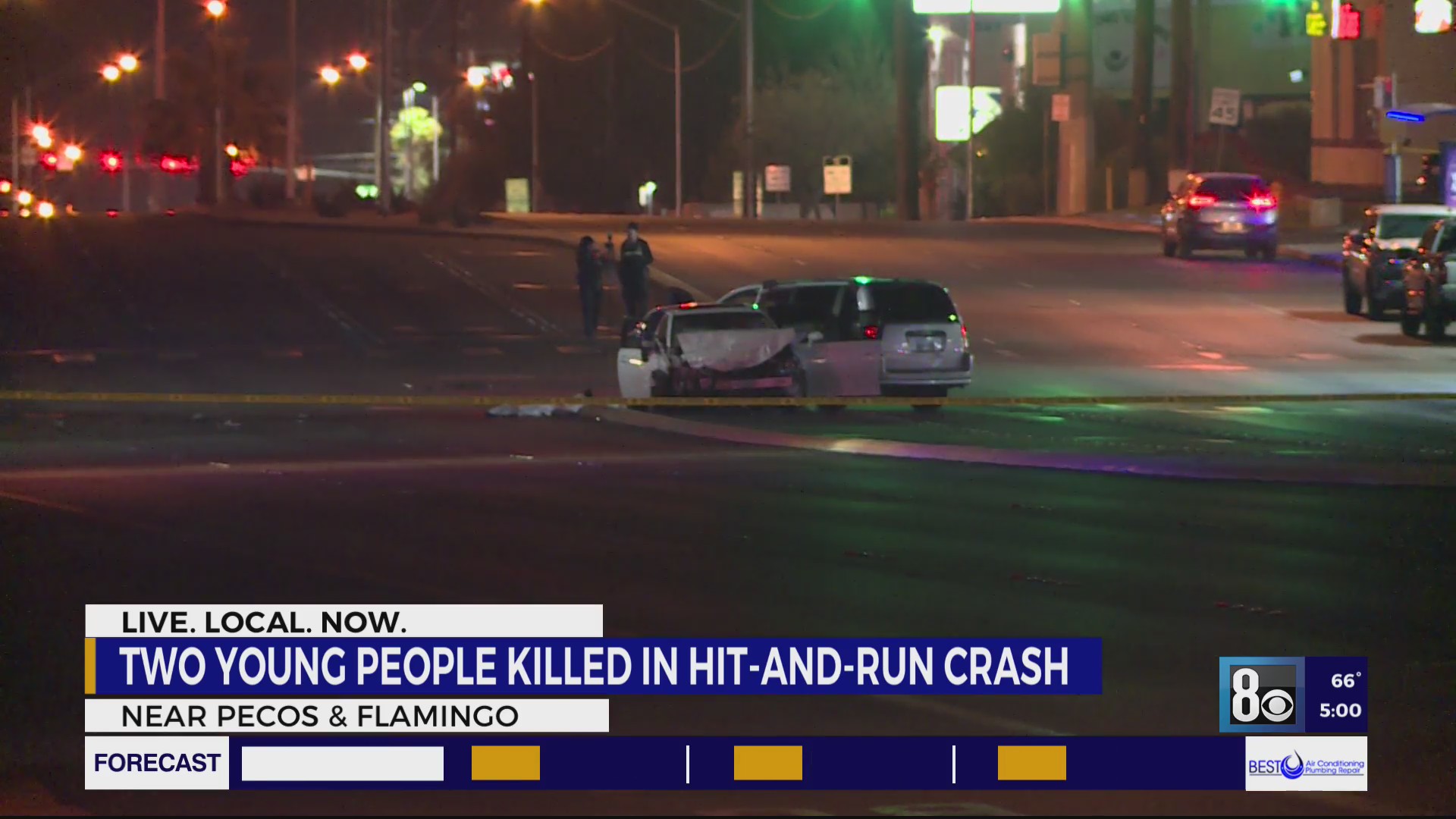 Deadly crash in Las Vegas leaves 2 young people dead – KLAS