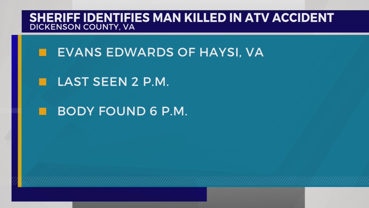 Sheriff IDs man killed in Dickenson Co. ATV accident – WJHL | Tri ...