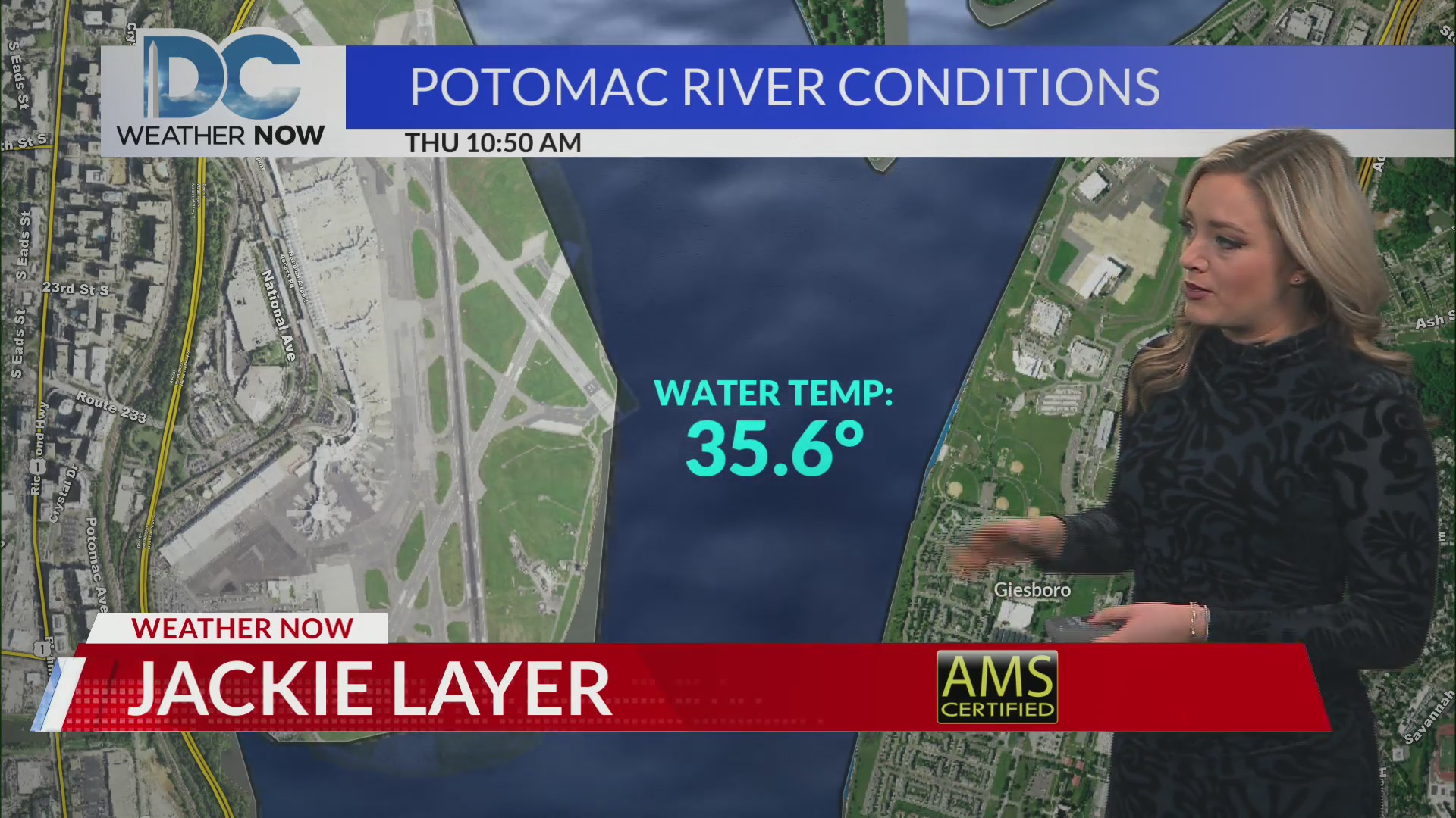 Weather Conditions in Potomac River As Search and Recovery Crews Work ...