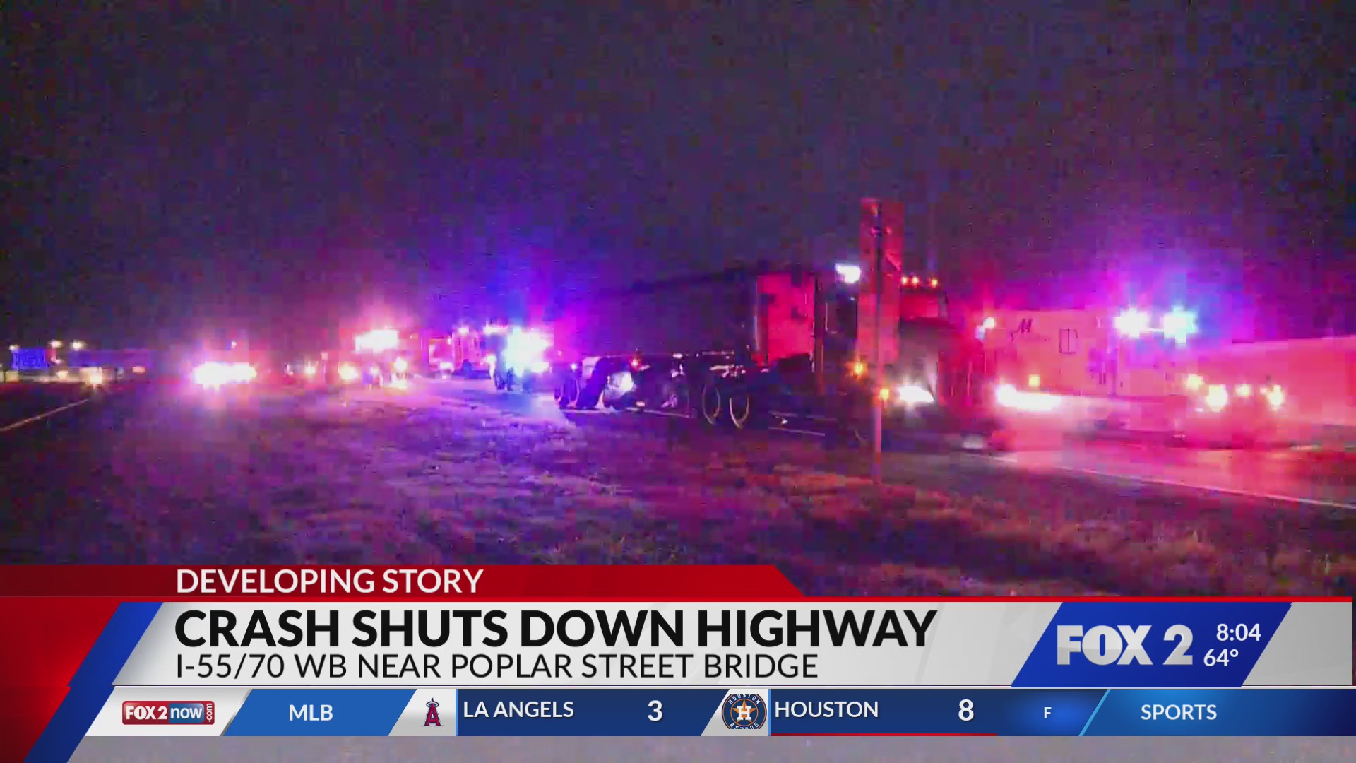 Three people injured after crash on I-55 in East St. Louis – FOX 2