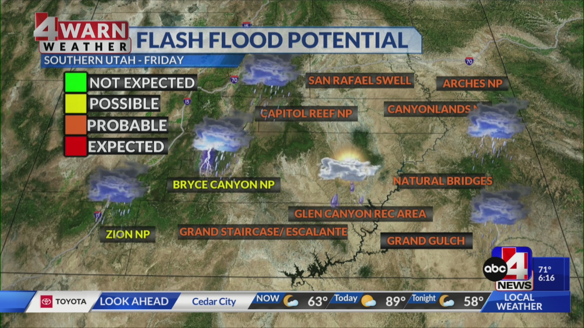 Scattered showers and thunderstorms on deck with building heat – ABC4 Utah