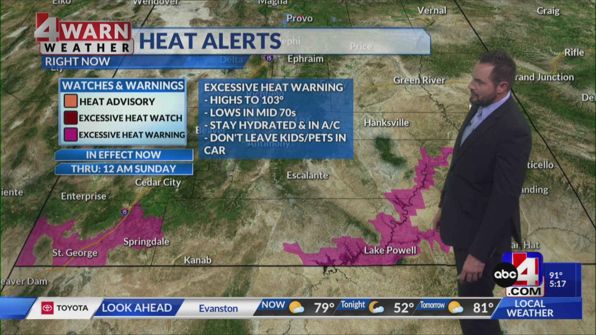 High heat holds for the weekend, storms for some – ABC4 Utah