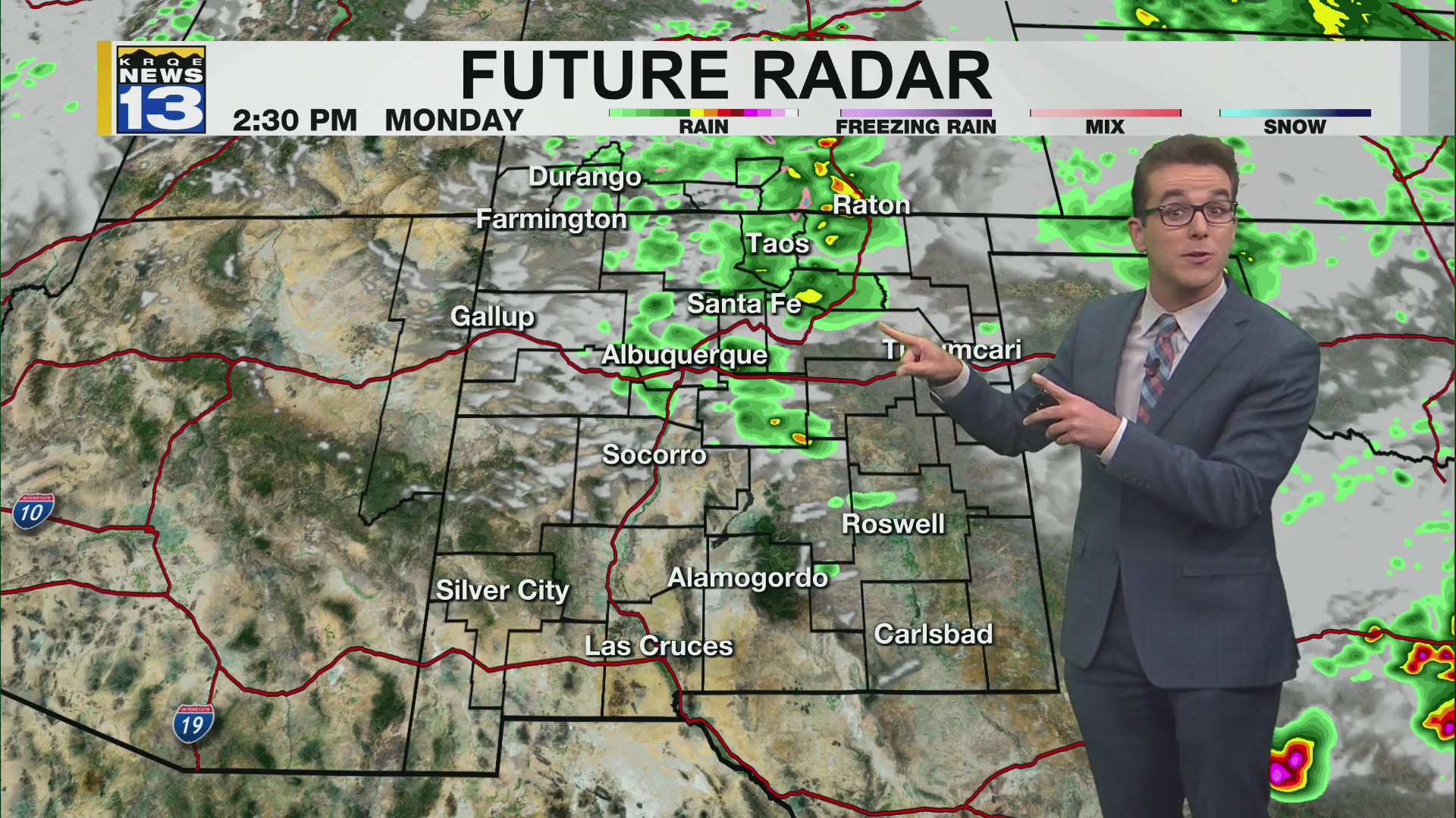 Memorial Day storms in East New Mexico & less hot – KRQE NEWS 13 ...