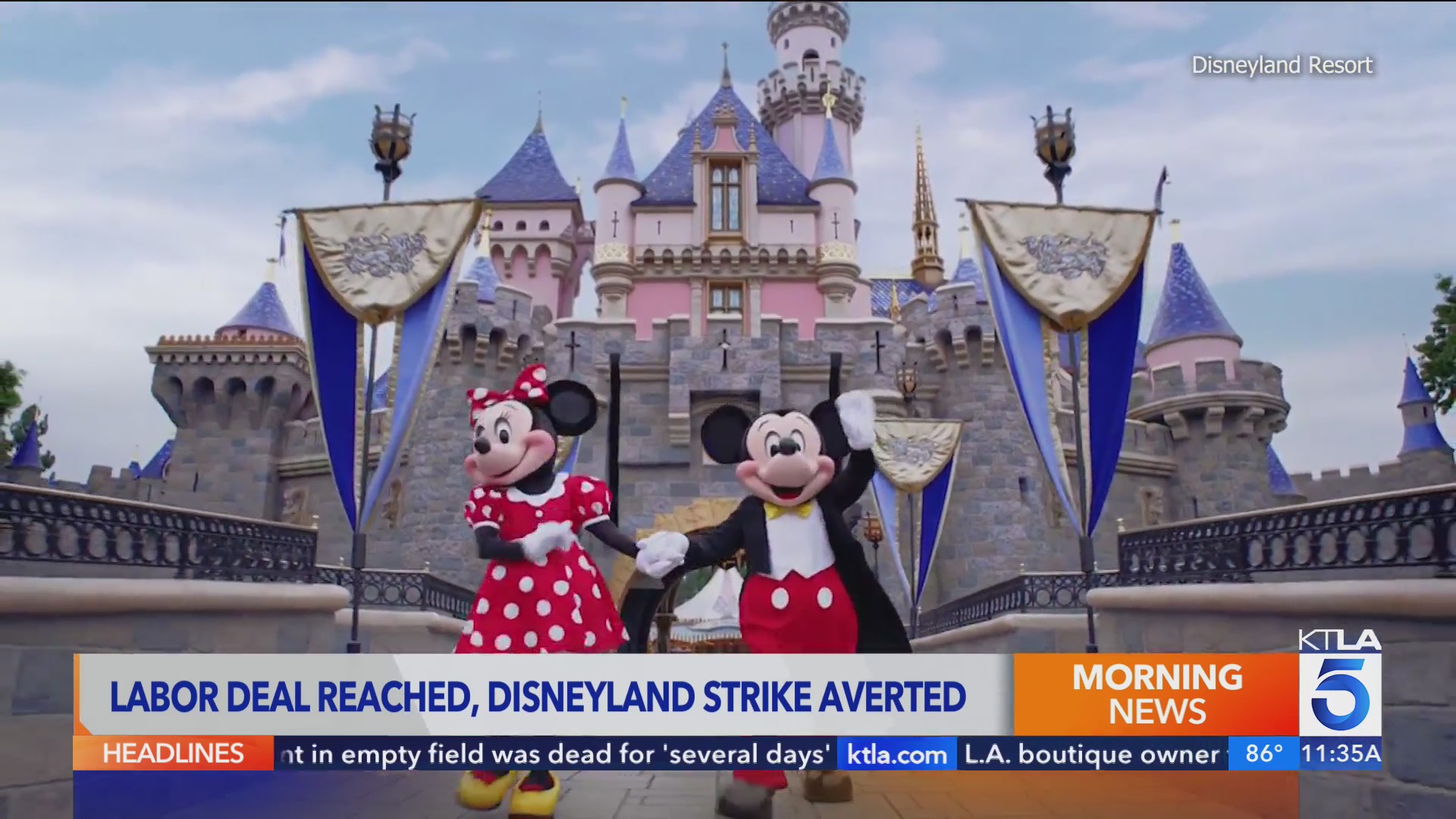 Disneyland union workers reach tentative contract agreement, averting a ...
