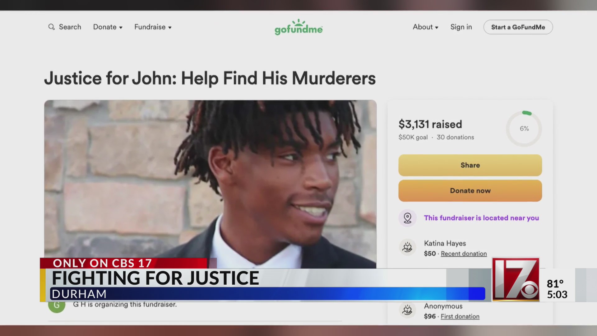 Durham mother seeking justice after her son was shot and killed – CBS17.com