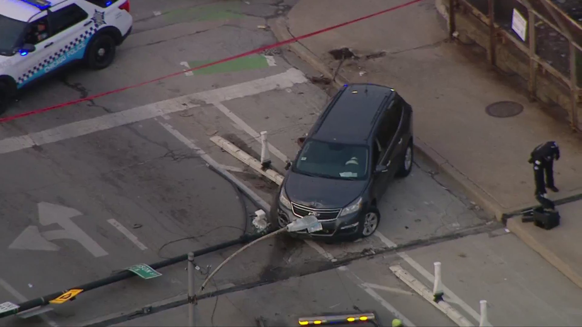 56-year-old man shot in neck, crashes car into light pole in Garfield ...
