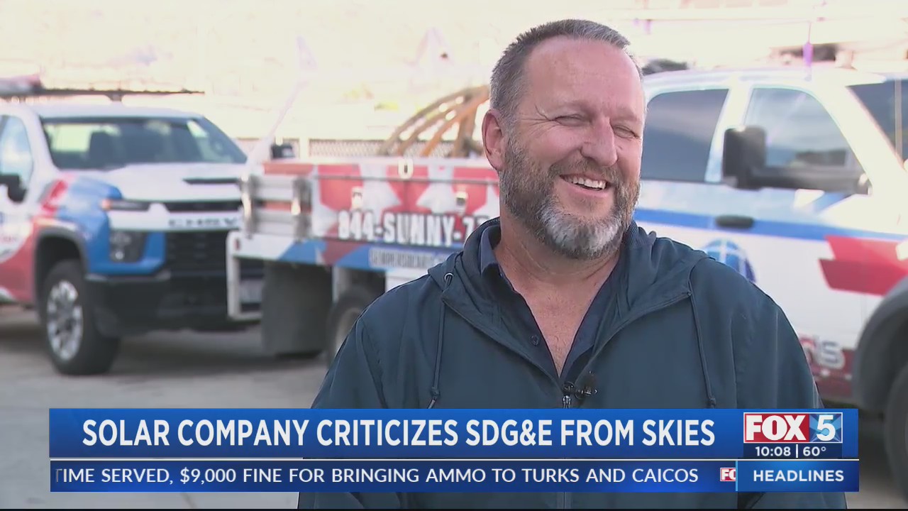 Solar company criticizes SDG&E from the sky – FOX 5 San Diego & KUSI News